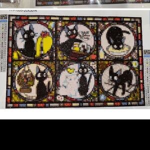 Kiki’s Delivery Service Jiji Cat Diamond Art Kit